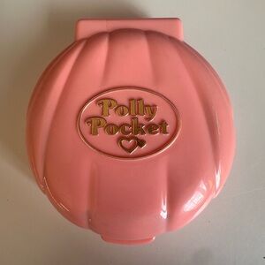 Polly Pocket 1989 Bridesmaid Polly Nancy’s Wedding Day Pink Shell Compact